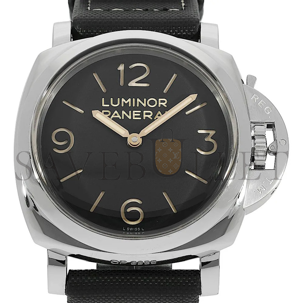 Pa*e*ai luminor marina 1950 stainless steel 44mm cushion black watch pam359